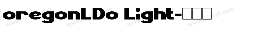 oregonLDo Light字体转换